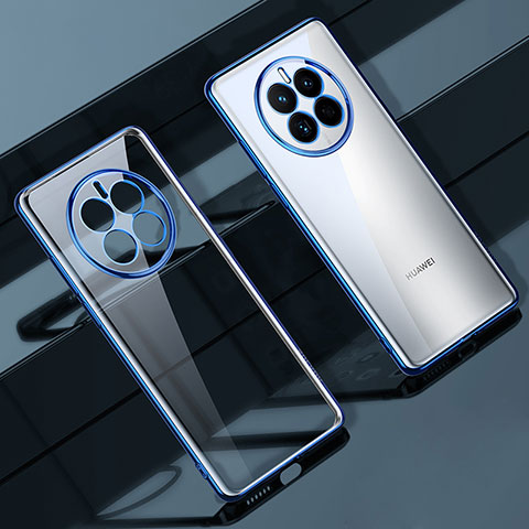 Coque Ultra Fine TPU Souple Housse Etui Transparente LD1 pour Huawei Mate 50 Bleu