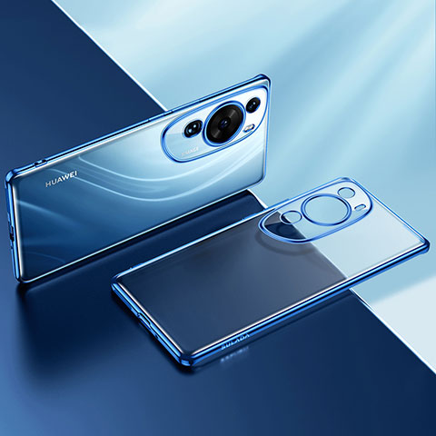 Coque Ultra Fine TPU Souple Housse Etui Transparente LD2 pour Huawei P60 Art Bleu