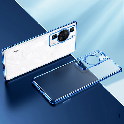 Coque Ultra Fine TPU Souple Housse Etui Transparente LD2 pour Huawei P60 Bleu