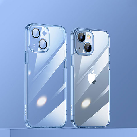 Coque Ultra Fine TPU Souple Housse Etui Transparente LD3 pour Apple iPhone 14 Bleu