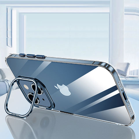 Coque Ultra Fine TPU Souple Housse Etui Transparente LD6 pour Apple iPhone 14 Bleu