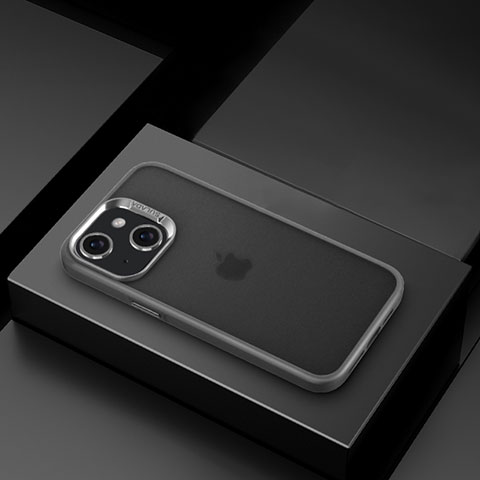 Coque Ultra Fine TPU Souple Housse Etui Transparente LD8 pour Apple iPhone 14 Gris
