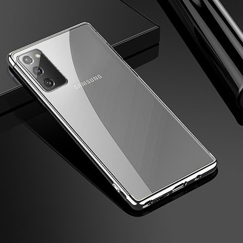 Coque Ultra Fine TPU Souple Housse Etui Transparente N03 pour Samsung Galaxy Note 20 5G Argent