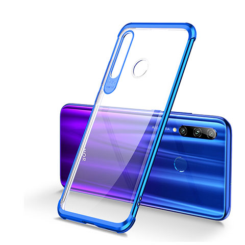 Coque Ultra Fine TPU Souple Housse Etui Transparente S01 pour Huawei Honor 20i Bleu