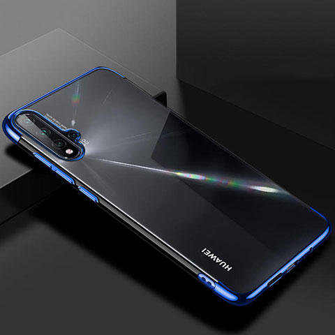 Coque Ultra Fine TPU Souple Housse Etui Transparente S01 pour Huawei Nova 5 Pro Bleu