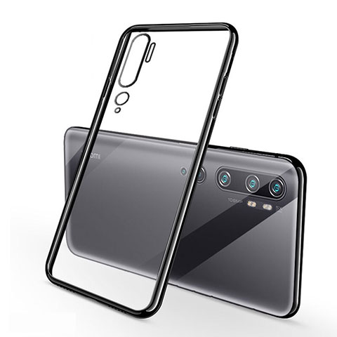 Coque Ultra Fine TPU Souple Housse Etui Transparente S01 pour Xiaomi Mi Note 10 Noir