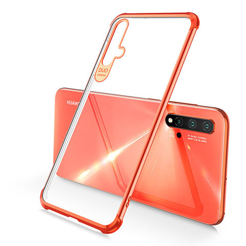 Coque Ultra Fine TPU Souple Housse Etui Transparente S02 pour Huawei Nova 5 Orange