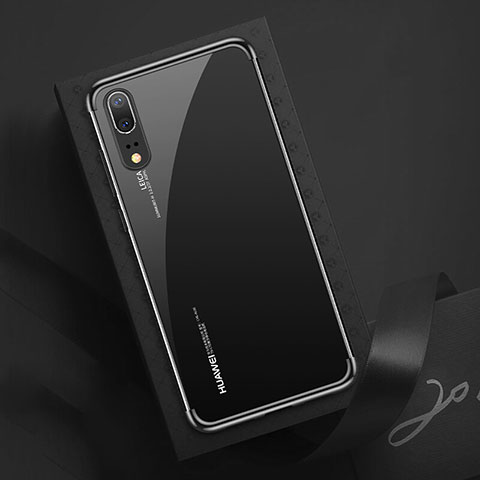 Coque Ultra Fine TPU Souple Housse Etui Transparente S03 pour Huawei P20 Noir