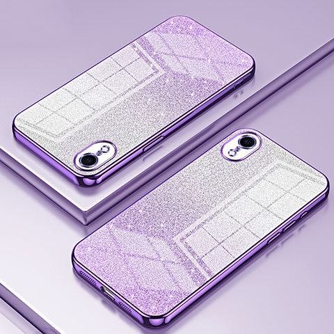 Coque Ultra Fine TPU Souple Housse Etui Transparente SY1 pour Apple iPhone XR Violet