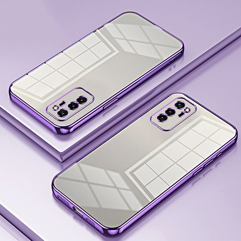 Coque Ultra Fine TPU Souple Housse Etui Transparente SY1 pour Huawei Honor V30 5G Violet