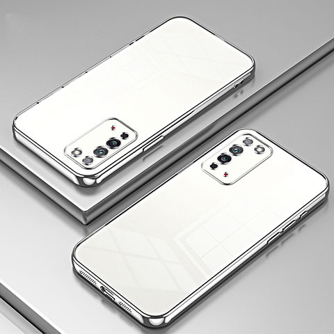 Coque Ultra Fine TPU Souple Housse Etui Transparente SY1 pour Huawei Honor X10 5G Argent