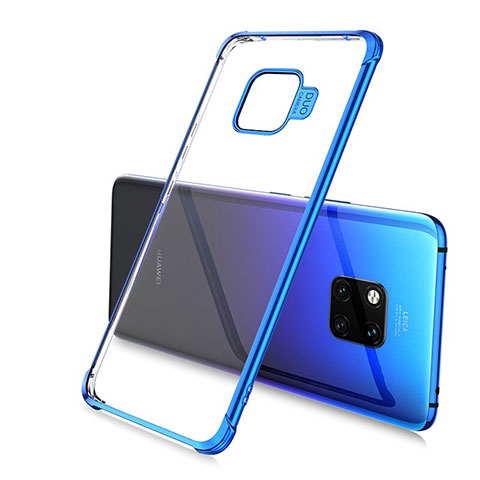Coque Ultra Fine TPU Souple Housse Etui Transparente U02 pour Huawei Mate 20 Pro Bleu