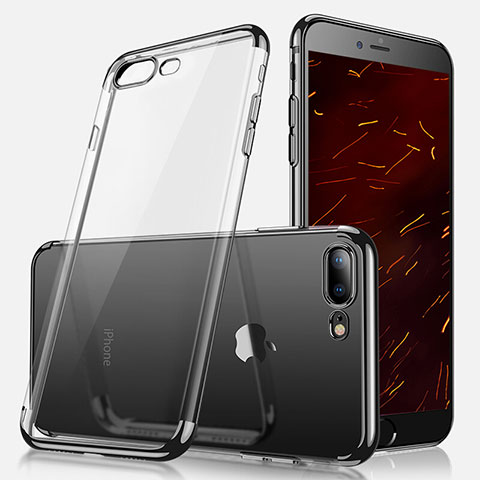 Coque Ultra Fine TPU Souple Transparente A07 pour Apple iPhone 7 Plus Noir