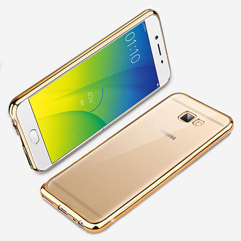 Coque Ultra Fine TPU Souple Transparente R01 pour Samsung Galaxy J7 Prime Or