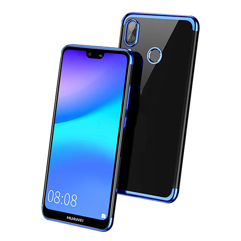 Coque Ultra Fine TPU Souple Transparente T02 pour Huawei P20 Lite Bleu