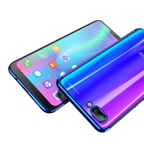 Coque Ultra Fine TPU Souple Transparente T06 pour Huawei Honor 10 Bleu