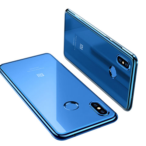 Coque Ultra Fine TPU Souple Transparente T06 pour Xiaomi Mi 8 Bleu