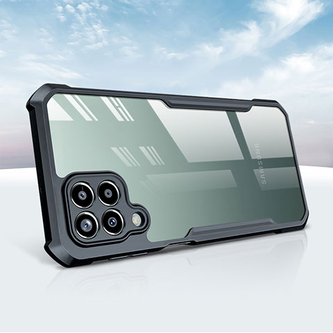 Coque Ultra Fine TPU Souple Transparente T08 pour Samsung Galaxy A12 Nacho Noir