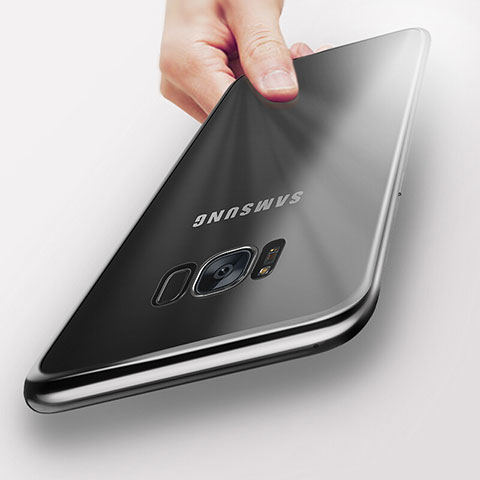 Coque Ultra Fine TPU Souple Transparente T08 pour Samsung Galaxy S8 Argent