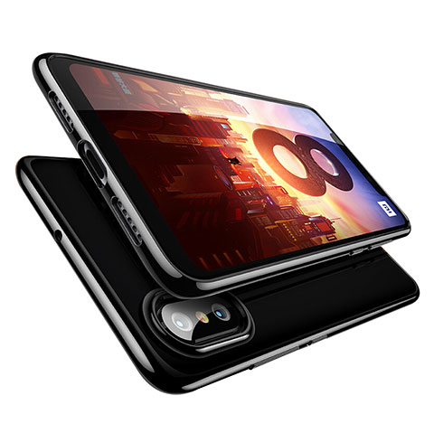 Coque Ultra Fine TPU Souple Transparente T09 pour Xiaomi Mi 8 Noir