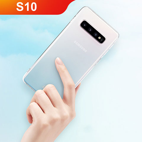 Coque Ultra Fine TPU Souple Transparente T10 pour Samsung Galaxy S10 Clair