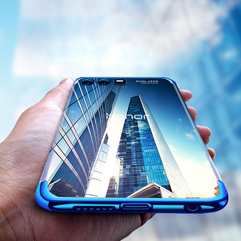 Coque Ultra Fine TPU Souple Transparente T15 pour Huawei Honor 9 Premium Bleu