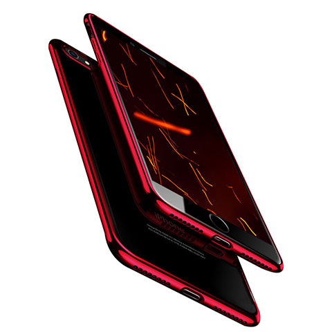 Coque Ultra Fine TPU Souple Transparente T18 pour Apple iPhone SE3 (2022) Rouge