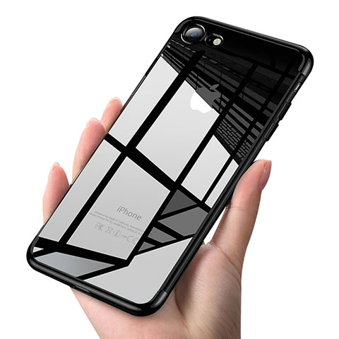 Coque Ultra Fine TPU Souple Transparente T19 pour Apple iPhone 8 Noir