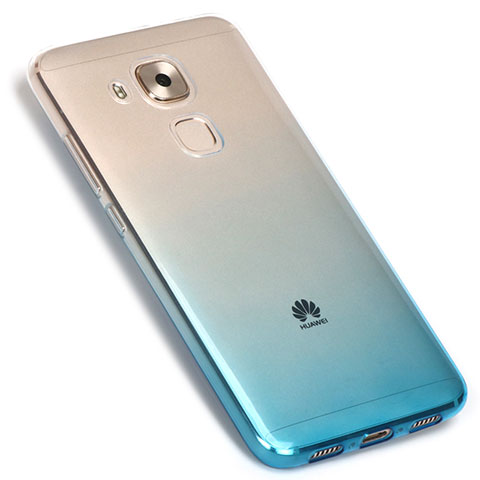 Coque Ultra Fine Transparente Souple Degrade G01 pour Huawei G9 Plus Bleu