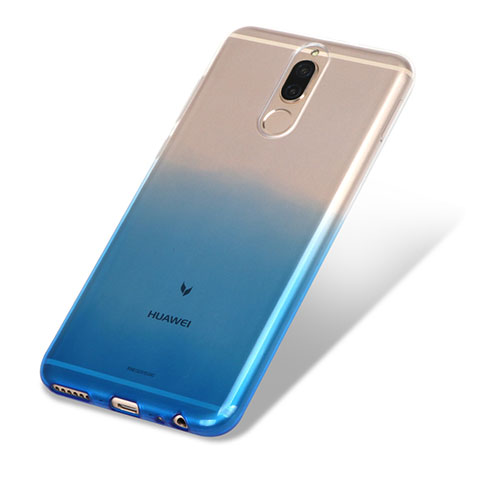 Coque Ultra Fine Transparente Souple Degrade G01 pour Huawei Mate 10 Lite Bleu