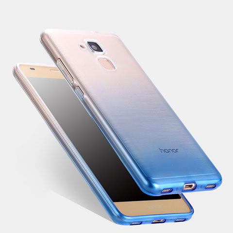 Coque Ultra Fine Transparente Souple Degrade pour Huawei GT3 Bleu