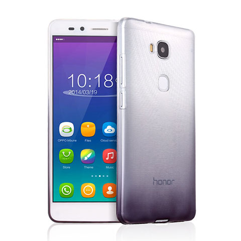 Coque Ultra Fine Transparente Souple Degrade pour Huawei Honor 5X Gris