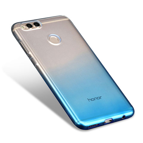 Coque Ultra Fine Transparente Souple Degrade pour Huawei Honor V10 Bleu Ciel