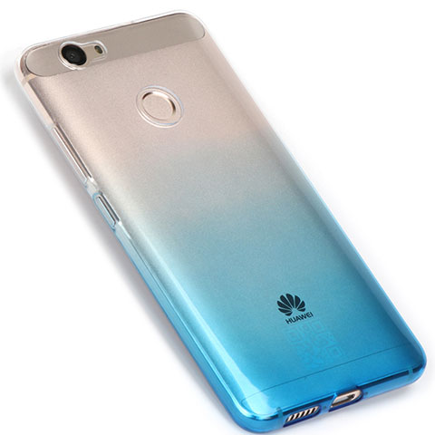 Coque Ultra Fine Transparente Souple Degrade pour Huawei Nova Bleu