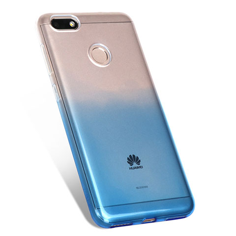 Coque Ultra Fine Transparente Souple Degrade pour Huawei P9 Lite Mini Bleu