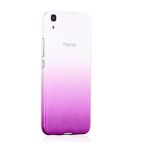 Coque Ultra Fine Transparente Souple Degrade pour Huawei Y6 Violet