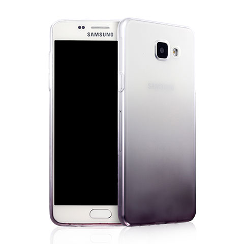 Coque Ultra Fine Transparente Souple Degrade pour Samsung Galaxy A7 (2016) A7100 Gris
