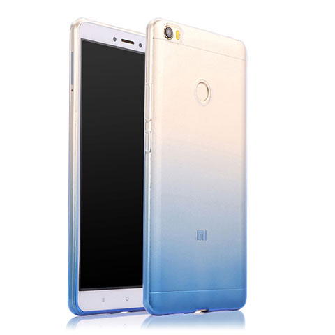 Coque Ultra Fine Transparente Souple Degrade pour Xiaomi Mi Max Bleu