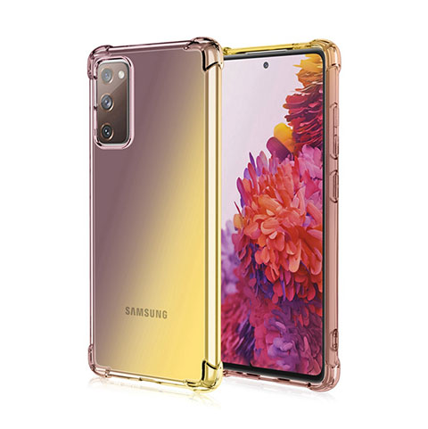 Coque Ultra Fine Transparente Souple Housse Etui Degrade G01 pour Samsung Galaxy S20 FE 5G Marron