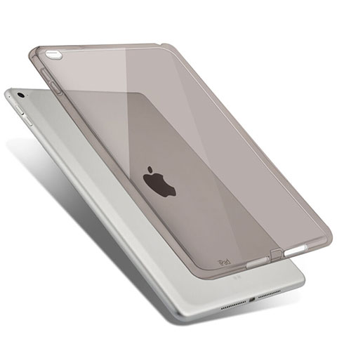 Coque Ultra Slim Silicone Souple Transparente pour Apple iPad Air 2 Gris