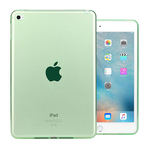 Coque Ultra Slim Silicone Souple Transparente pour Apple iPad Mini 4 Vert
