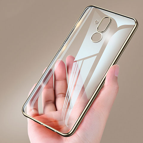 Coque Ultra Slim Silicone Souple Transparente pour Huawei Mate 20 Lite Or