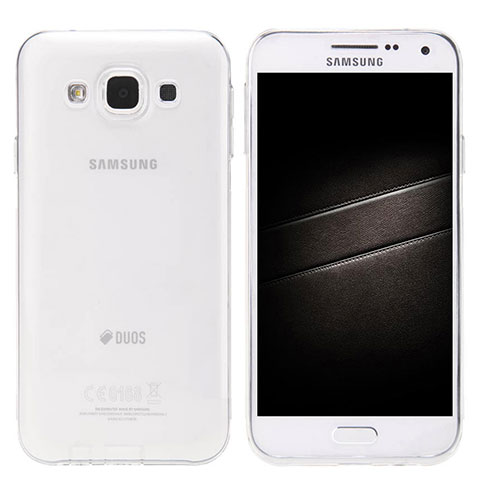 Coque Ultra Slim Silicone Souple Transparente pour Samsung Galaxy E5 SM-E500F E500H Clair