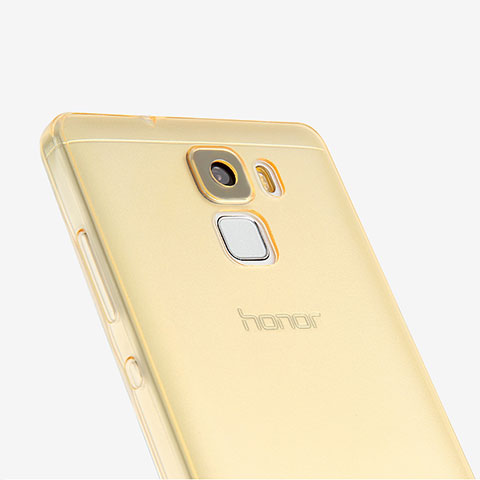 Coque Ultra Slim TPU Souple Transparente pour Huawei Honor 7 Dual SIM Or