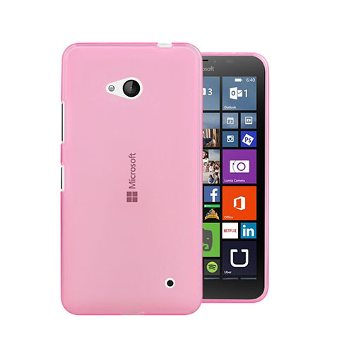 Coque Ultra Slim TPU Souple Transparente pour Microsoft Lumia 640 Rose