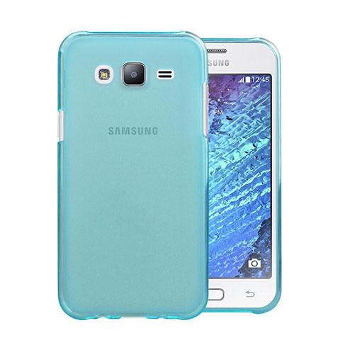 Coque Ultra Slim TPU Souple Transparente pour Samsung Galaxy J5 SM-J500F Bleu Ciel