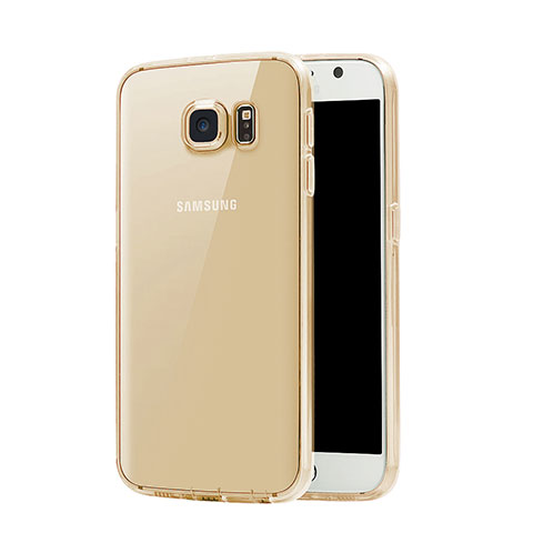 Coque Ultra Slim TPU Souple Transparente pour Samsung Galaxy S7 G930F G930FD Or