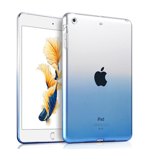 Coque Ultra Slim Transparente Souple Degrade pour Apple iPad Air Bleu