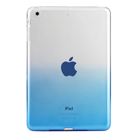 Coque Ultra Slim Transparente Souple Degrade pour Apple iPad Mini 3 Bleu