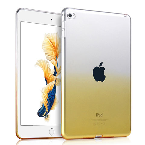 Coque Ultra Slim Transparente Souple Degrade pour Apple iPad Mini 4 Jaune